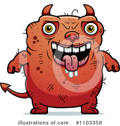 Royalty-Free (RF) Ugly Devil Clipart Illustration by Cory Thoman - Stock Sample #1103358