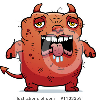 Royalty-Free (RF) Ugly Devil Clipart Illustration by Cory Thoman - Stock Sample #1103359