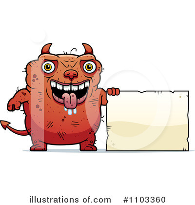 Ugly Devil Clipart #1103360 by Cory Thoman