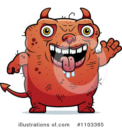 Ugly Devil Clipart #1103365 by Cory Thoman