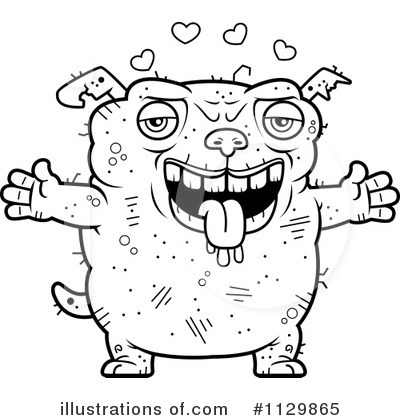 Ugly Dog Clipart #1129865 by Cory Thoman