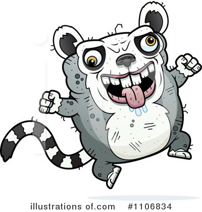 Ugly Lemur Clipart #1106834 by Cory Thoman