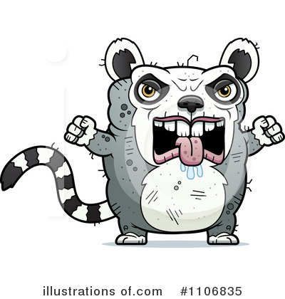 Royalty-Free (RF) Ugly Lemur Clipart Illustration by Cory Thoman - Stock Sample #1106835