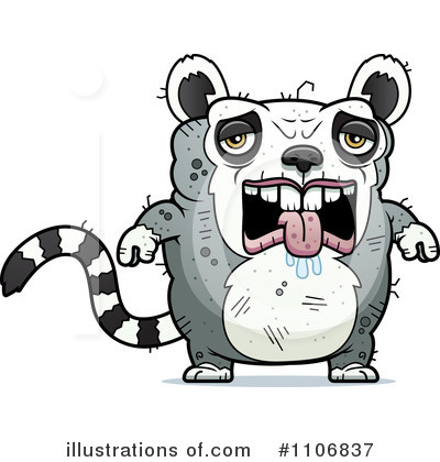 Royalty-Free (RF) Ugly Lemur Clipart Illustration by Cory Thoman - Stock Sample #1106837