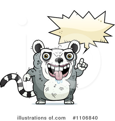 Ugly Lemur Clipart #1106840 by Cory Thoman