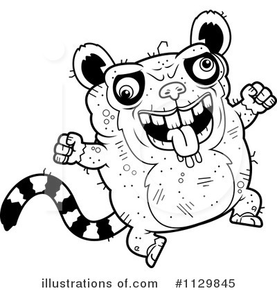 Royalty-Free (RF) Ugly Lemur Clipart Illustration by Cory Thoman - Stock Sample #1129845
