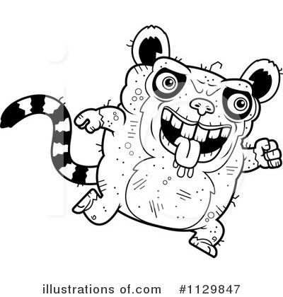 Ugly Lemur Clipart #1129847 by Cory Thoman