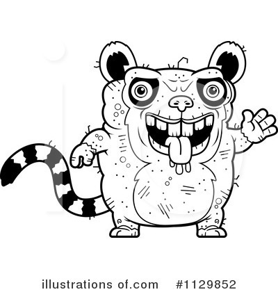 Ugly Lemur Clipart #1129852 by Cory Thoman