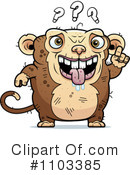 Ugly Monkey Clipart #1103385 by Cory Thoman
