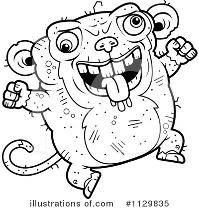 Ugly Monkey Clipart #1129835 by Cory Thoman