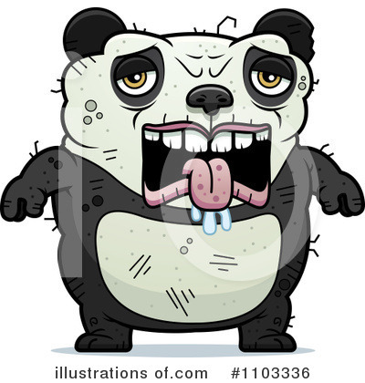 Royalty-Free (RF) Ugly Panda Clipart Illustration by Cory Thoman - Stock Sample #1103336