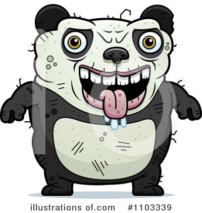 Royalty-Free (RF) Ugly Panda Clipart Illustration by Cory Thoman - Stock Sample #1103339