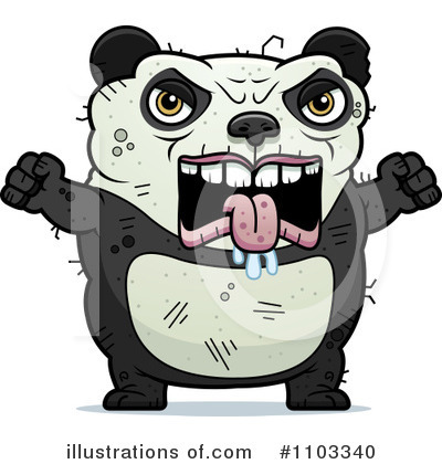 Ugly Panda Clipart #1103340 by Cory Thoman