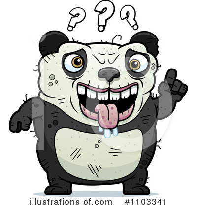 Royalty-Free (RF) Ugly Panda Clipart Illustration by Cory Thoman - Stock Sample #1103341