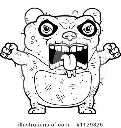 Royalty-Free (RF) Ugly Panda Clipart Illustration by Cory Thoman - Stock Sample #1129826