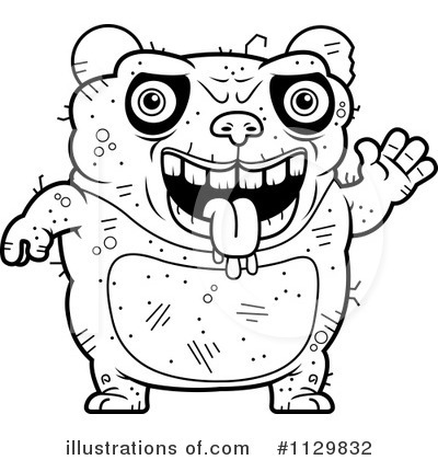 Royalty-Free (RF) Ugly Panda Clipart Illustration by Cory Thoman - Stock Sample #1129832