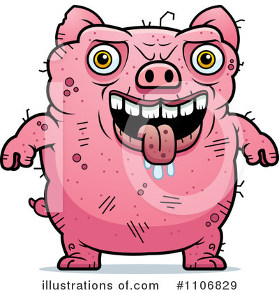 Pig Clipart #1106829 by Cory Thoman