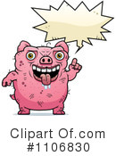 Ugly Pig Clipart #1106830 by Cory Thoman