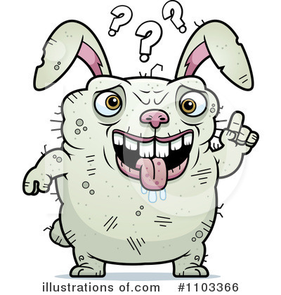 Ugly Rabbit Clipart #1103366 by Cory Thoman