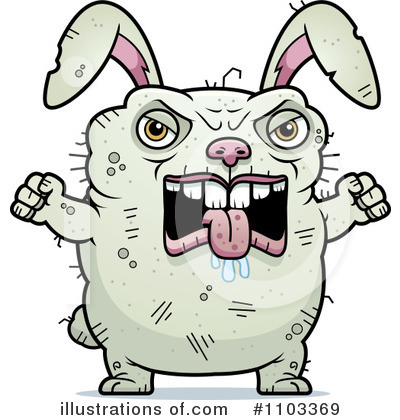 Royalty-Free (RF) Ugly Rabbit Clipart Illustration by Cory Thoman - Stock Sample #1103369
