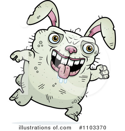 Ugly Rabbit Clipart #1103370 by Cory Thoman