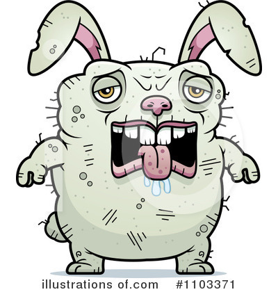 Royalty-Free (RF) Ugly Rabbit Clipart Illustration by Cory Thoman - Stock Sample #1103371