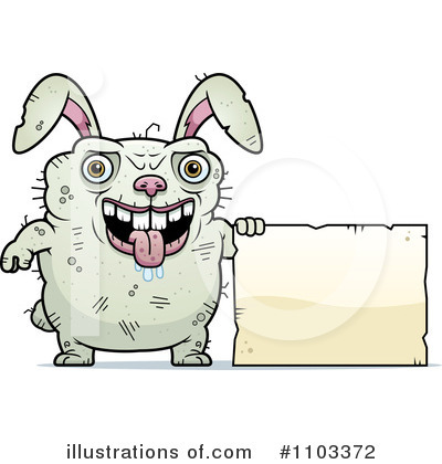 Ugly Rabbit Clipart #1103372 by Cory Thoman