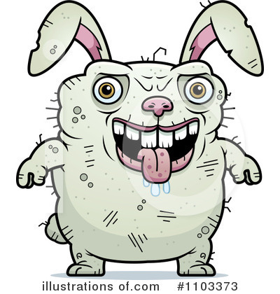 Royalty-Free (RF) Ugly Rabbit Clipart Illustration by Cory Thoman - Stock Sample #1103373