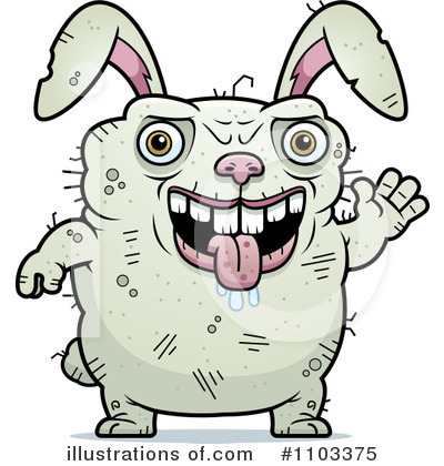 Royalty-Free (RF) Ugly Rabbit Clipart Illustration by Cory Thoman - Stock Sample #1103375