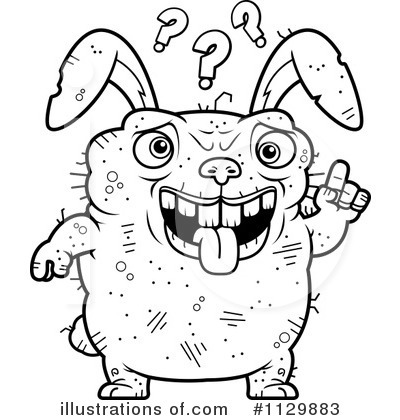 Royalty-Free (RF) Ugly Rabbit Clipart Illustration by Cory Thoman - Stock Sample #1129883