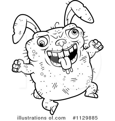 Royalty-Free (RF) Ugly Rabbit Clipart Illustration by Cory Thoman - Stock Sample #1129885