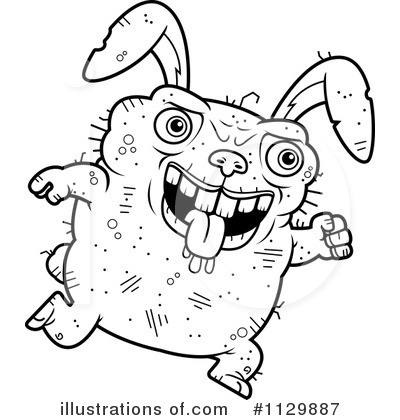 Royalty-Free (RF) Ugly Rabbit Clipart Illustration by Cory Thoman - Stock Sample #1129887