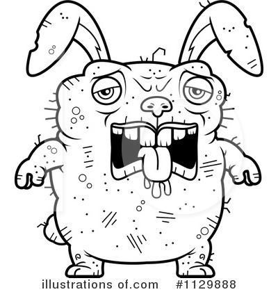 Ugly Rabbit Clipart #1129888 by Cory Thoman