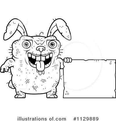 Ugly Rabbit Clipart #1129889 by Cory Thoman