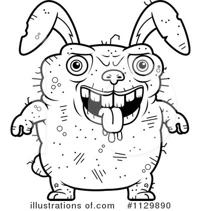 Royalty-Free (RF) Ugly Rabbit Clipart Illustration by Cory Thoman - Stock Sample #1129890