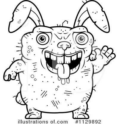 Royalty-Free (RF) Ugly Rabbit Clipart Illustration by Cory Thoman - Stock Sample #1129892