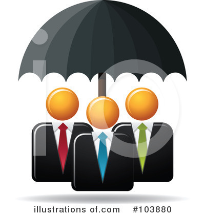 Royalty-Free (RF) Umbrella Clipart Illustration by Qiun - Stock Sample #103880