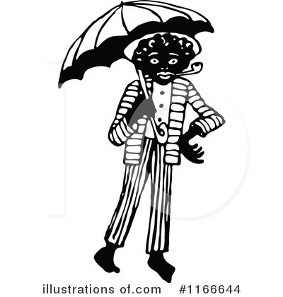 Royalty-Free (RF) Umbrella Clipart Illustration by Prawny Vintage - Stock Sample #1166644