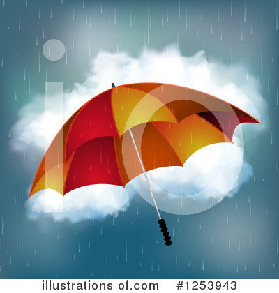 Royalty-Free (RF) Umbrella Clipart Illustration by elaineitalia - Stock Sample #1253943