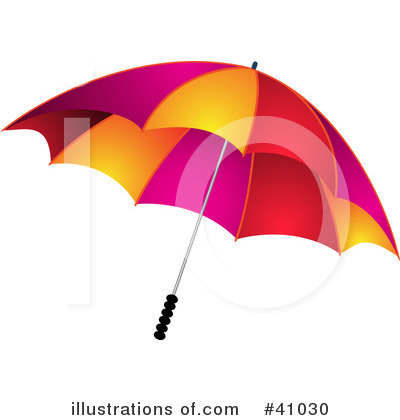Royalty-Free (RF) Umbrella Clipart Illustration by elaineitalia - Stock Sample #41030