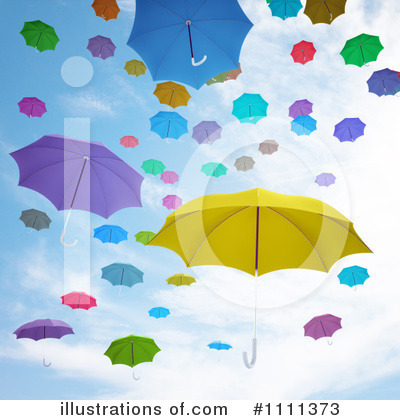 Umbrellas Clipart #1111373 by Mopic