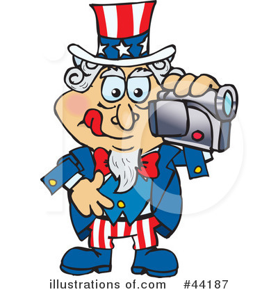 Royalty-Free (RF) Uncle Sam Character Clipart Illustration by Dennis Holmes Designs - Stock Sample #44187