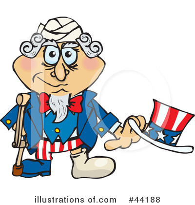 Uncle Sam Character Clipart #44188 by Dennis Holmes Designs
