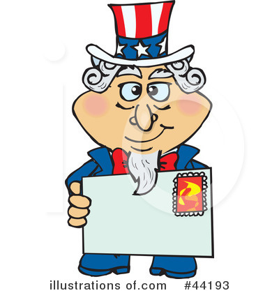 Royalty-Free (RF) Uncle Sam Character Clipart Illustration by Dennis Holmes Designs - Stock Sample #44193