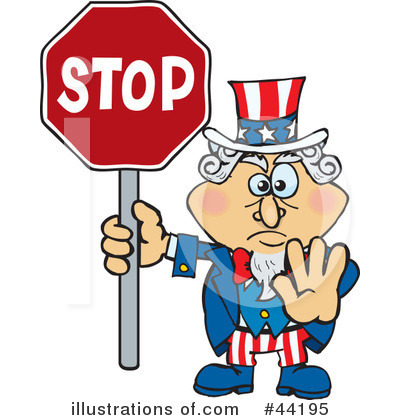 Royalty-Free (RF) Uncle Sam Character Clipart Illustration by Dennis Holmes Designs - Stock Sample #44195