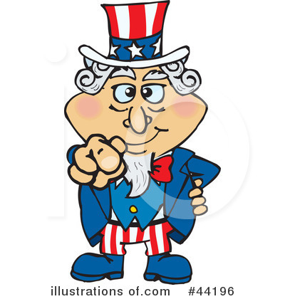 Uncle Sam Clipart #44196 by Dennis Holmes Designs