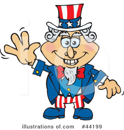 Uncle Sam Character Clipart #44199 by Dennis Holmes Designs