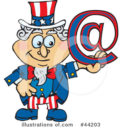 Uncle Sam Character Clipart #44203 by Dennis Holmes Designs