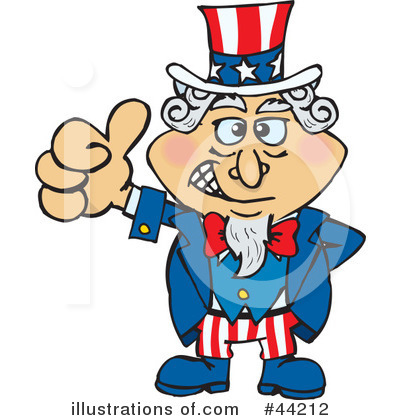 United States Clipart #44212 by Dennis Holmes Designs
