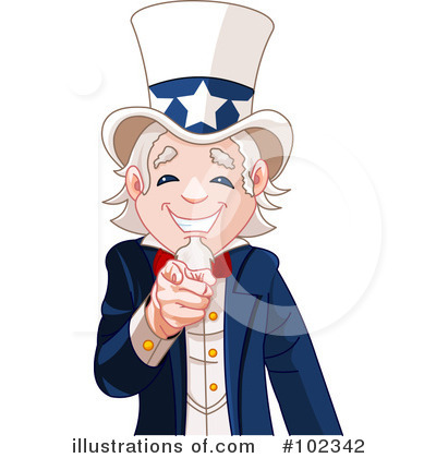 Royalty-Free (RF) Uncle Sam Clipart Illustration by Pushkin - Stock Sample #102342